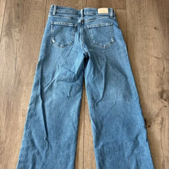 PAIGE Women's High Rise Jeans - Light Blue - Picture 8 of 8